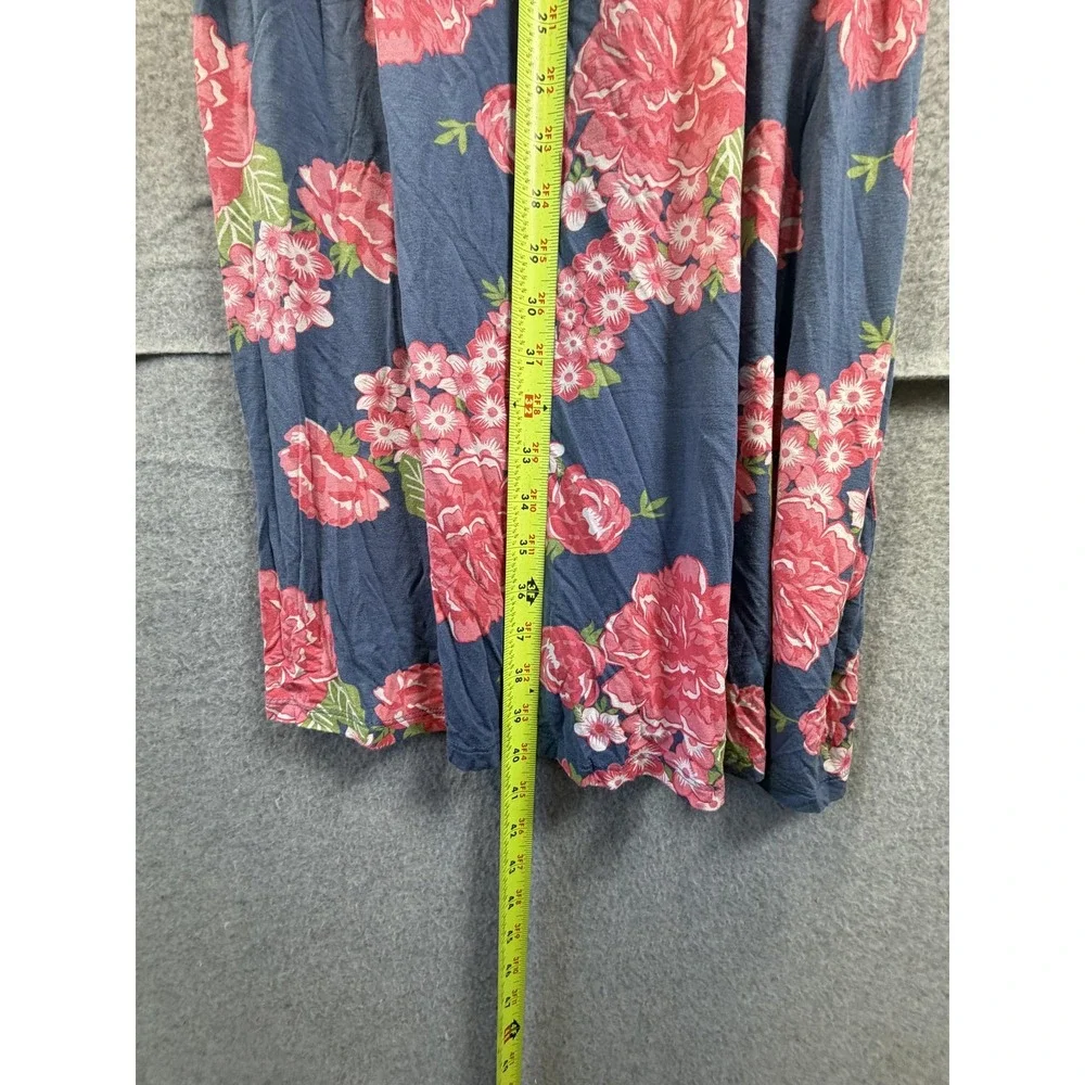 Lily & Dan Dress Girls M Pink Floral Maxi Short Sleeve Scoop Neck Summer